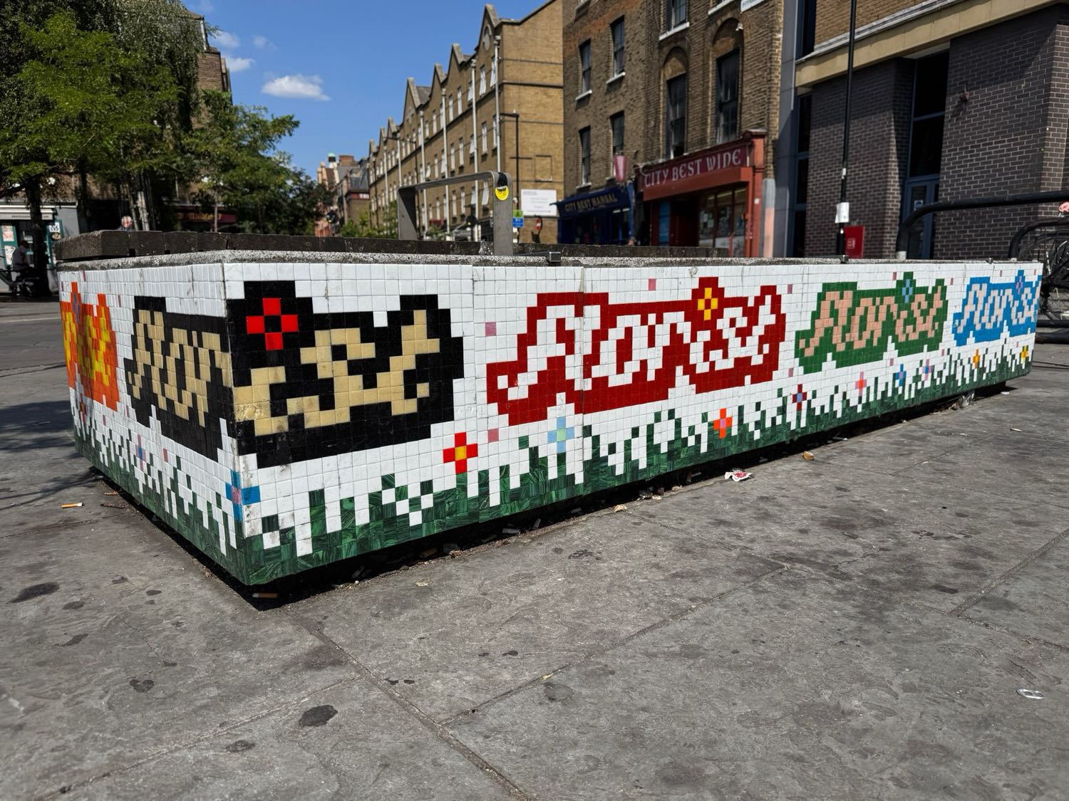 Pitfield Stret / Art' Otel mosaic artwork in London