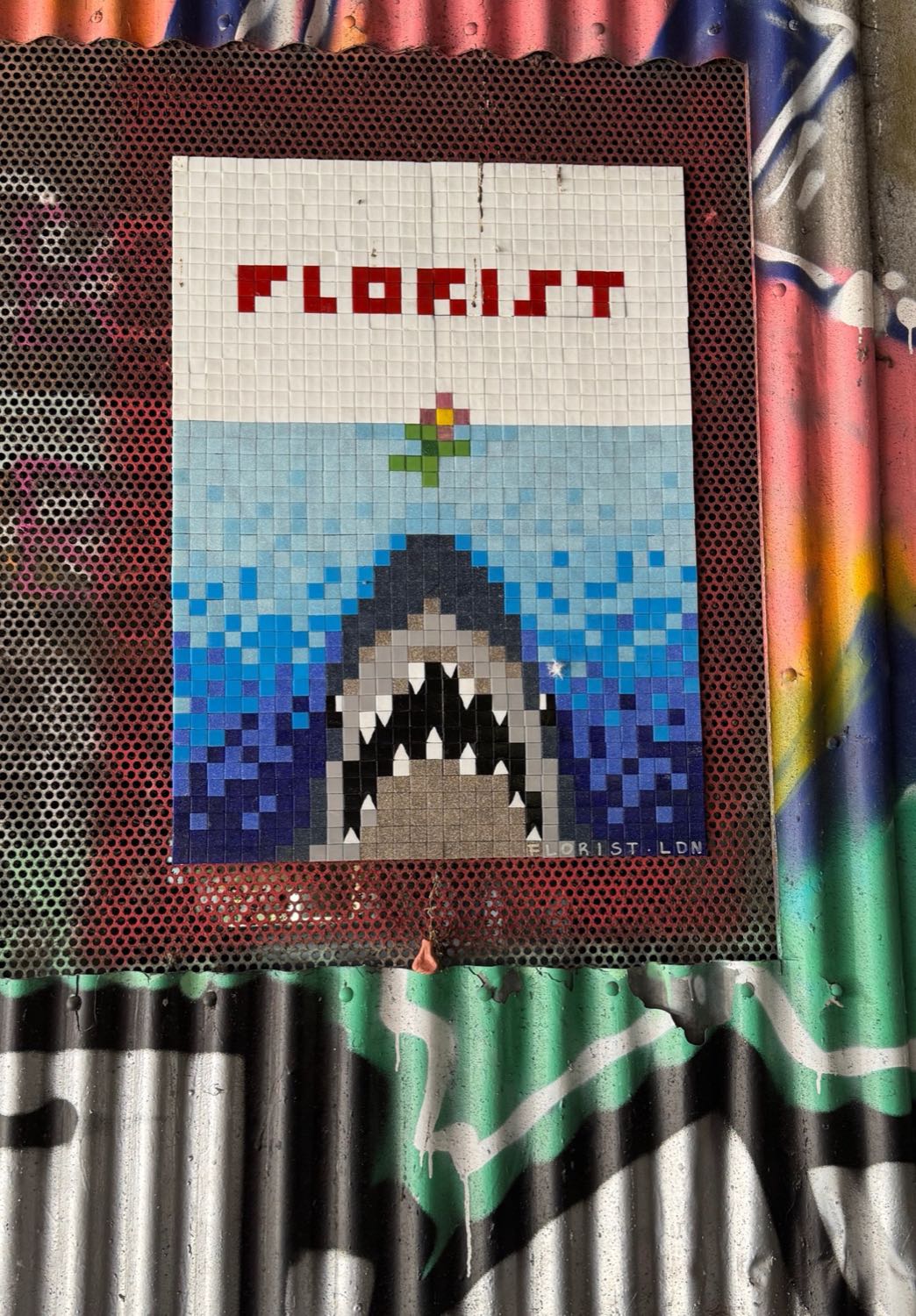 Braithwaite Street Tunnel / Shoreditch mosaic artwork in London