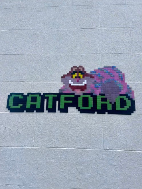 Brookdale Road / Next to Rashid's Food Centre. mosaic artwork in London