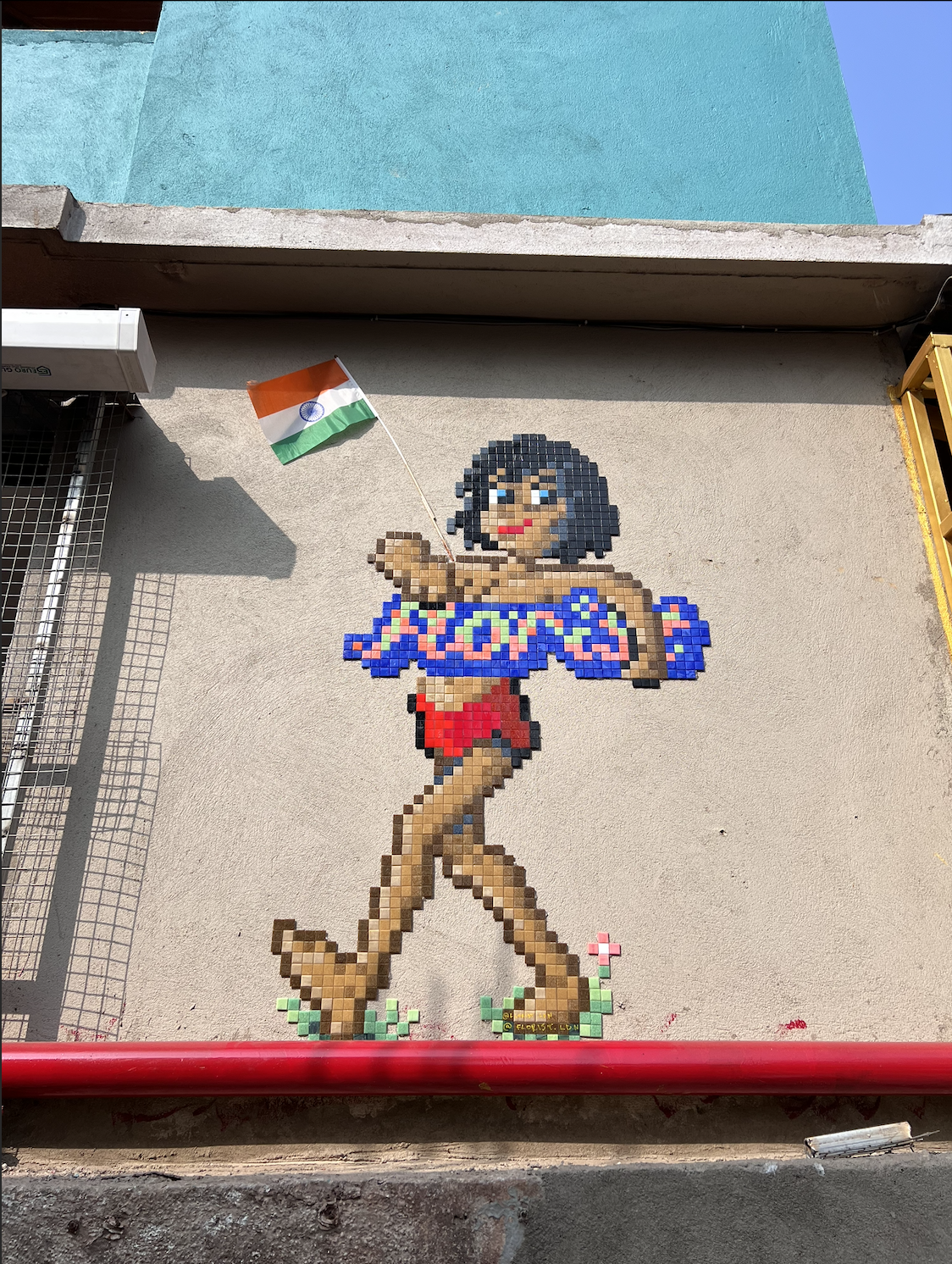 mogli mosaic artwork in Goa